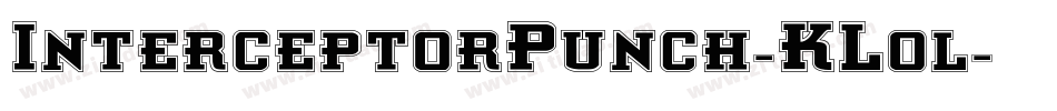 InterceptorPunch-KLol字体转换