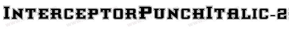 InterceptorPunchItalic-2pZe字体转换