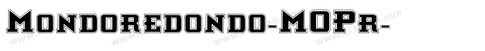 Mondoredondo-MOPr字体转换