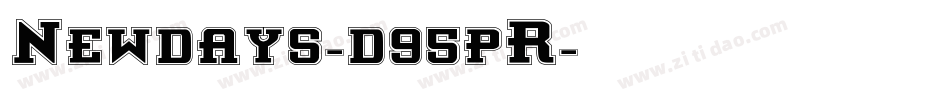 Newdays-d95pR字体转换