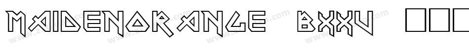 MaidenOrange-BXXV字体转换