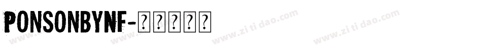 PonsonbyNF字体转换
