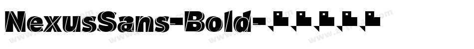 NexusSans-Bold字体转换