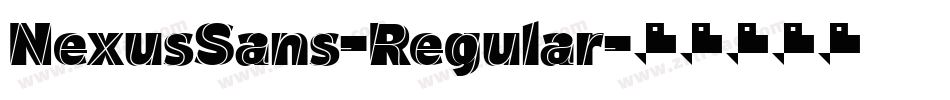 NexusSans-Regular字体转换