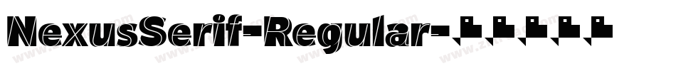 NexusSerif-Regular字体转换