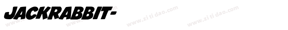 jackrabbit字体转换