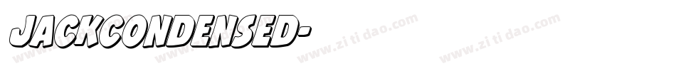 JackCondensed字体转换
