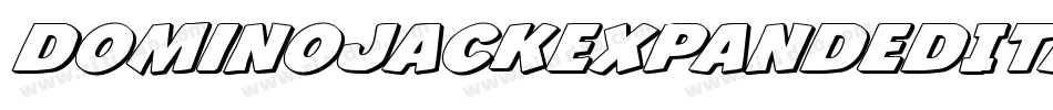 DominoJackExpandedItalicExpandedItalic-rZ3K字体转换
