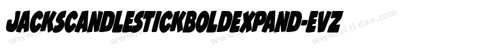 JacksCandlestickBoldExpand-Evzg字体转换