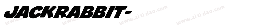 jackrabbit字体转换