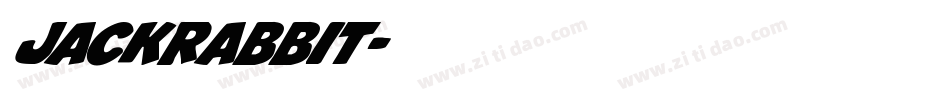 jackrabbit字体转换