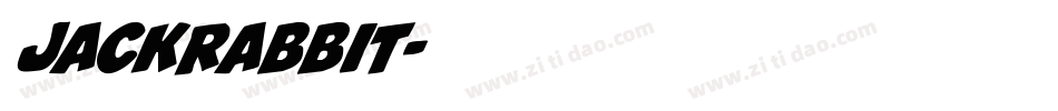 jackrabbit字体转换