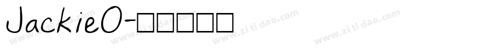 JackieO字体转换