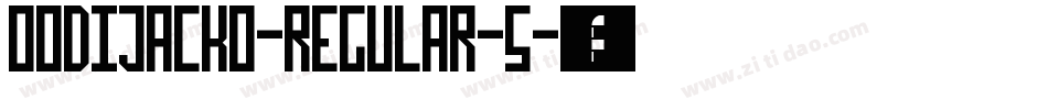 OodiJackO-Regular-5字体转换