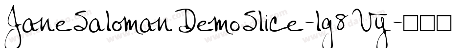 JaneSalomanDemoSlice-lg8Vy字体转换