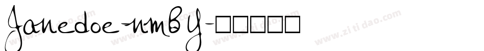 Janedoe-nmBY字体转换