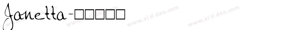 Janetta字体转换