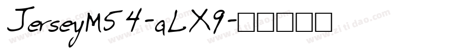 JerseyM54-aLX9字体转换
