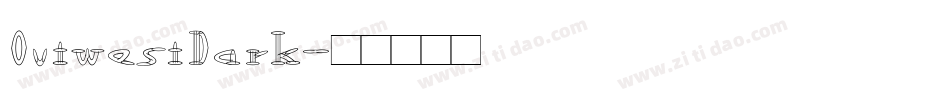 OutwestDark字体转换