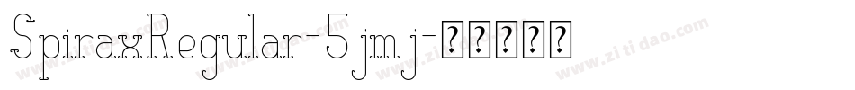 SpiraxRegular-5jmj字体转换