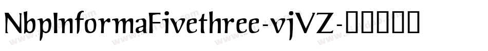 NbpInformaFivethree-vjVZ字体转换