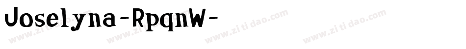 Joselyna-RpqnW字体转换