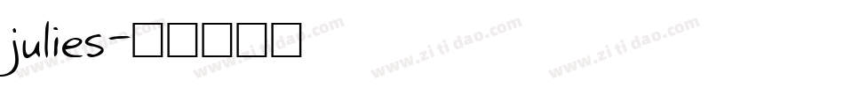 julies字体转换