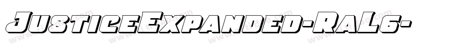 JusticeExpanded-RaL6字体转换