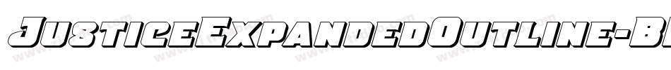 JusticeExpandedOutline-BKn8字体转换