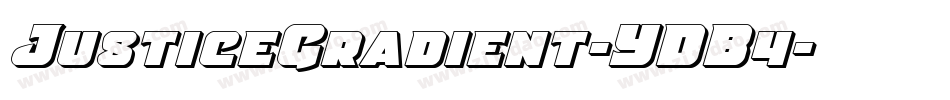 JusticeGradient-YDB4字体转换