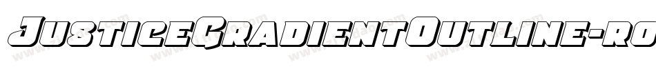 JusticeGradientOutline-roeL字体转换