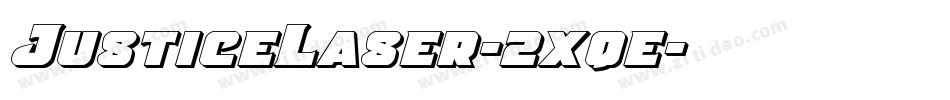 JusticeLaser-2xqe字体转换