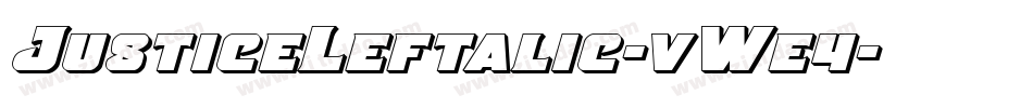 JusticeLeftalic-vWe4字体转换
