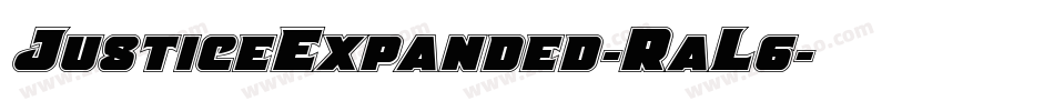 JusticeExpanded-RaL6字体转换