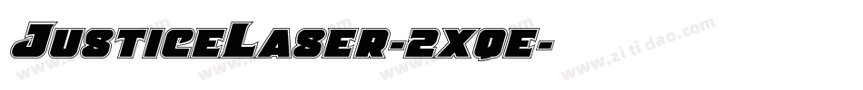 JusticeLaser-2xqe字体转换