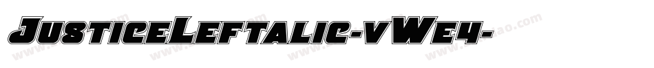 JusticeLeftalic-vWe4字体转换
