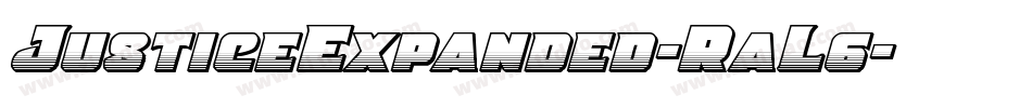 JusticeExpanded-RaL6字体转换