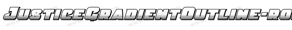JusticeGradientOutline-roeL字体转换