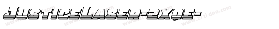 JusticeLaser-2xqe字体转换