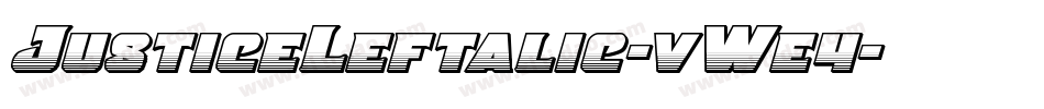 JusticeLeftalic-vWe4字体转换