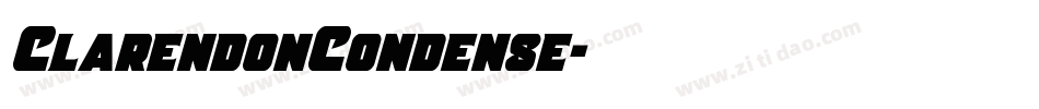 ClarendonCondense字体转换