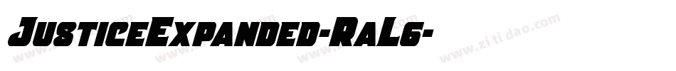 JusticeExpanded-RaL6字体转换