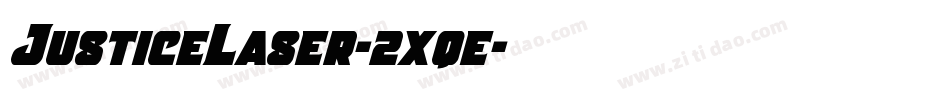 JusticeLaser-2xqe字体转换