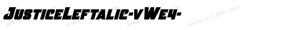 JusticeLeftalic-vWe4字体转换