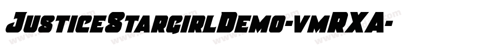 JusticeStargirlDemo-vmRXA字体转换