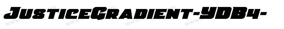 JusticeGradient-YDB4字体转换