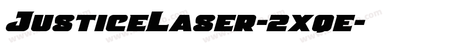 JusticeLaser-2xqe字体转换