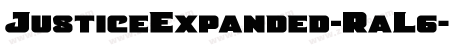 JusticeExpanded-RaL6字体转换