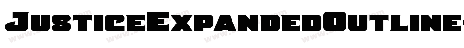 JusticeExpandedOutline-BKn8字体转换