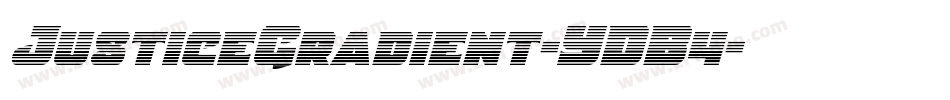 JusticeGradient-YDB4字体转换